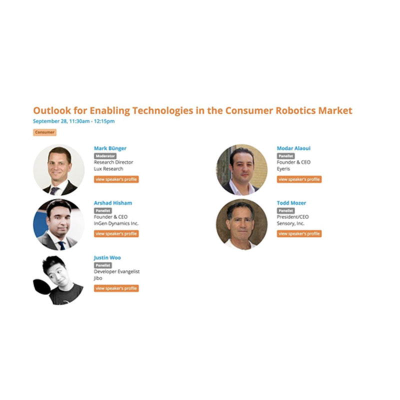 Appeared as a panelist at Robo Business, the world's leading robotics event, joi